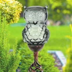 Promo ✨ 32" Solar Resin/Glass Owl Garden Stake Bronze - Exhart 🛒 -Garden Decor Shop unnamed file 4488