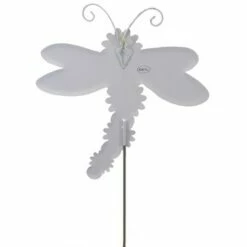 Budget 🎉 Home & Garden 29.0" Daisy Dragonfly Stake Garden Spring Round Top Collection - Decorative Garden Stakes ✨