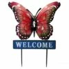 Coupon 👍 Direct International Home & Garden 24.0" Welcome Butterfly Stake Yard Decor Direct Designs International - Decorative Garden Stakes 💯 -Garden Decor Shop unnamed file 4536
