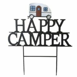 Best deal β Direct International Home & Garden 26.0" Happy Camper Stake Yard Decor Vacation Travel Direct Designs International - Decorative Garden Stakes π€©