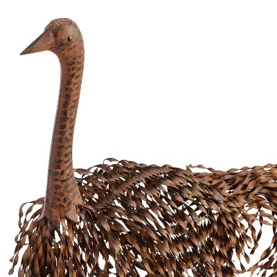 Cheap π 45" x 22" Outdoor Metal Peaking Standing Ostrich Statue Brown - Alpine Corporation π― 7 Cheap π 45" x 22" Outdoor Metal Peaking Standing Ostrich Statue Brown - Alpine Corporation π― - Image 5