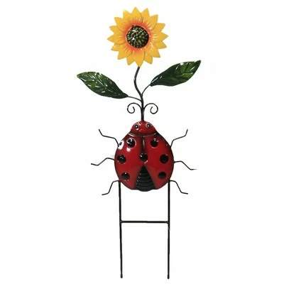 Deals π Direct International Home & Garden 23.0" Lady Bug W/Sunflower Stake Yard Decor Metal Direct Designs International - Decorative Garden Stakes π 3 Deals π Direct International Home & Garden 23.0" Lady Bug W/Sunflower Stake Yard Decor Metal Direct Designs International - Decorative Garden Stakes π