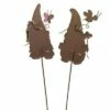 New 👍 Home & Garden 28.0" Garden Gnome Kids Set/2 Bee Butterfly Round Top Collection - Decorative Garden Stakes 😀 -Garden Decor Shop unnamed file 4613