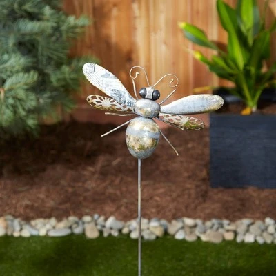 Outlet β¨ Zingz & Thingz Zingz & Thingz 10.25" Iron Bee Garden Stake Silver π€© 4 Outlet β¨ Zingz & Thingz Zingz & Thingz 10.25" Iron Bee Garden Stake Silver π€© - Image 2