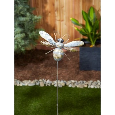 Outlet β¨ Zingz & Thingz Zingz & Thingz 10.25" Iron Bee Garden Stake Silver π€© 5 Outlet β¨ Zingz & Thingz Zingz & Thingz 10.25" Iron Bee Garden Stake Silver π€© - Image 3