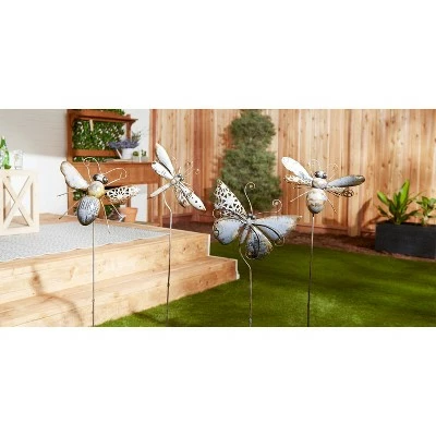 Outlet β¨ Zingz & Thingz Zingz & Thingz 10.25" Iron Bee Garden Stake Silver π€© 7 Outlet β¨ Zingz & Thingz Zingz & Thingz 10.25" Iron Bee Garden Stake Silver π€© - Image 5