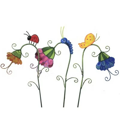 Flash Sale π₯ Home & Garden 32.0" Sleepy Flowers Set/3 Ladybug Snail Inch Worm Round Top Collection - Decorative Garden Stakes β¨ 4 Flash Sale π₯ Home & Garden 32.0" Sleepy Flowers Set/3 Ladybug Snail Inch Worm Round Top Collection - Decorative Garden Stakes β¨ - Image 2