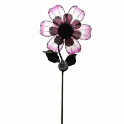 Wholesale 🔔 Home & Garden 50.0" Solar Giant Flower Stake Pink Led String Lights Regal Art & Gift - Decorative Garden Stakes 🧨