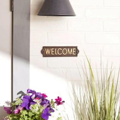 Flash Sale 𧨠Zingz & Thingz Zingz & Thingz Cast Iron Welcome Sign Dark Brown β 7 Flash Sale 𧨠Zingz & Thingz Zingz & Thingz Cast Iron Welcome Sign Dark Brown β - Image 6