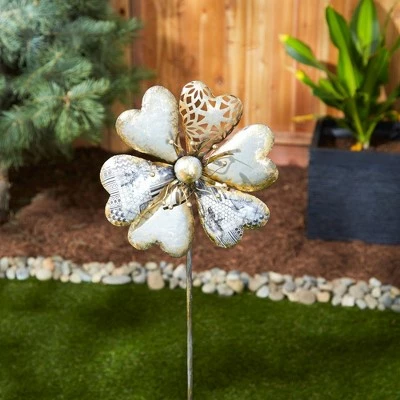 Best deal π Zingz & Thingz Zingz & Thingz 9.75" Metal Flower Garden Stake Silver 𧨠3 Best deal π Zingz & Thingz Zingz & Thingz 9.75" Metal Flower Garden Stake Silver 𧨠- Image 2