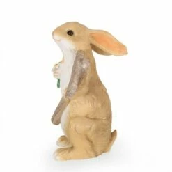 Cheap 😍 28.25" Concrete Silverbow Outdoor Rabbit Garden Statue - White and Brown - Christopher Knight Home 🤩 -Garden Decor Shop unnamed file 476