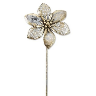 Promo π Zingz & Thingz Zingz & Thingz 9.75" Iron Flower Garden Stake Silver π― 8 Promo π Zingz & Thingz Zingz & Thingz 9.75" Iron Flower Garden Stake Silver π― - Image 6