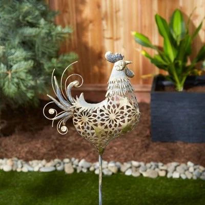 Top 10 βοΈ Zingz & Thingz Zingz & Thingz 9.25" Iron Rooster Garden Stake Gold π 4 Top 10 βοΈ Zingz & Thingz Zingz & Thingz 9.25" Iron Rooster Garden Stake Gold π - Image 2
