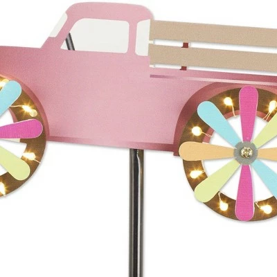 Brand new ⌛ Zingz & Thingz Zingz & Thingz 7" Iron Truck Solar Stake Pink ⌛ 5 Brand new ⌛ Zingz & Thingz Zingz & Thingz 7" Iron Truck Solar Stake Pink ⌛ - Image 3