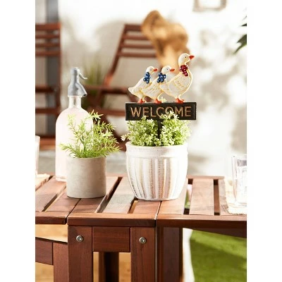 Brand new π Zingz & Thingz Zingz & Thingz Cast Iron Ducks Welcome Sign π 4 Brand new π Zingz & Thingz Zingz & Thingz Cast Iron Ducks Welcome Sign π - Image 2