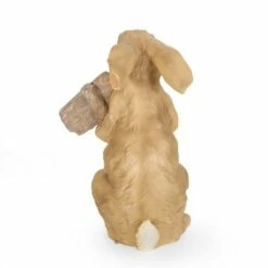 Cheap 😍 28.25" Concrete Silverbow Outdoor Rabbit Garden Statue - White and Brown - Christopher Knight Home 🤩 -Garden Decor Shop unnamed file 479