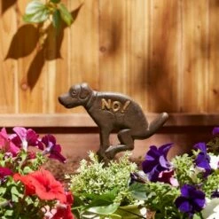 Wholesale 👏 Zingz & Thingz Zingz & Thingz 12.72" Cast Iron "No! Pooping" Garden Stake Brown 🤩 -Garden Decor Shop unnamed file 4797