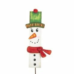 Brand new 😀 Round Top Collection 37.0" Snowmen Planks Set 🎅 Christmas Frosty Snow Carrot - Decorative Garden Stakes 🥰 -Garden Decor Shop unnamed file 4820