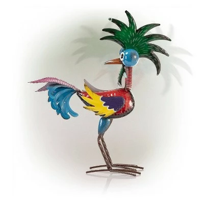 Best Sale βοΈ Alpine Corporation Alpine 19" Wild Tropical Metal Rooster π 2 Best Sale βοΈ Alpine Corporation Alpine 19" Wild Tropical Metal Rooster π - Image 2