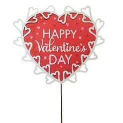 Best reviews of 🤩 Round Top Collection 43.5" Valentine Heart W/Heart Edge Love Romance Elegant - Decorative Garden Stakes 🎉
