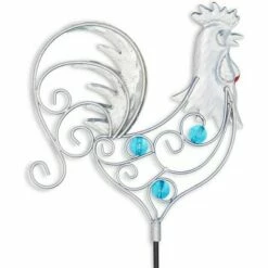 Top 10 😉 Okuna Outpost 4 Pack Metal Rooster Planter Stakes for Yard and Garden Décor, Lawn Decoration Accessories, 5.5 x 24.5 in ❤️ -Garden Decor Shop unnamed file 4896