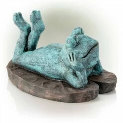 Coupon 🎁 Alpine Corporation Alpine 9" Magnesium Oxide Frog Laying Down Statue ❤️ -Garden Decor Shop unnamed file 493