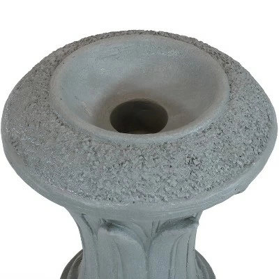 Hot Sale π Sunnydaze Decor Sunnydaze Tropical Leaves Indoor/Outdoor Column-Style Gazing Globe Stand for 10" to 12" Garden Spheres - 14" H - Travertine π 4 Hot Sale π Sunnydaze Decor Sunnydaze Tropical Leaves Indoor/Outdoor Column-Style Gazing Globe Stand for 10" to 12" Garden Spheres - 14" H - Travertine π - Image 2