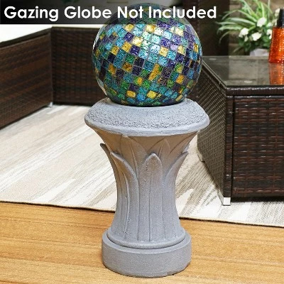 Hot Sale π Sunnydaze Decor Sunnydaze Tropical Leaves Indoor/Outdoor Column-Style Gazing Globe Stand for 10" to 12" Garden Spheres - 14" H - Travertine π 7 Hot Sale π Sunnydaze Decor Sunnydaze Tropical Leaves Indoor/Outdoor Column-Style Gazing Globe Stand for 10" to 12" Garden Spheres - 14" H - Travertine π - Image 5