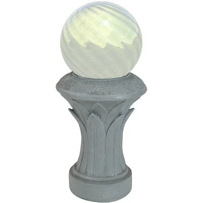 Hot Sale π Sunnydaze Decor Sunnydaze Tropical Leaves Indoor/Outdoor Column-Style Gazing Globe Stand for 10" to 12" Garden Spheres - 14" H - Travertine π 8 Hot Sale π Sunnydaze Decor Sunnydaze Tropical Leaves Indoor/Outdoor Column-Style Gazing Globe Stand for 10" to 12" Garden Spheres - 14" H - Travertine π - Image 6