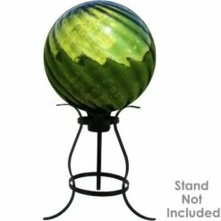 Discount 🛒 Sunnydaze Decor Sunnydaze Indoor/Outdoor Rippled Reflective Mirrored Surface Gazing Globe Glass Garden Ball with Stemmed Bottom and Rubber Cap - 10" Diameter - Green ✨ -Garden Decor Shop unnamed file 4968
