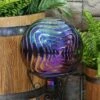 Cheap ⭐ Sunnydaze Decor Sunnydaze Rippled Texture Indoor/Outdoor Gazing Globe Glass Garden Ball - 10" Diameter - Blue, Purple and Gold 🔥 -Garden Decor Shop unnamed file 4970