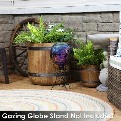 Cheap β Sunnydaze Decor Sunnydaze Rippled Texture Indoor/Outdoor Gazing Globe Glass Garden Ball - 10" Diameter - Blue, Purple and Gold π₯ 5 Cheap β Sunnydaze Decor Sunnydaze Rippled Texture Indoor/Outdoor Gazing Globe Glass Garden Ball - 10" Diameter - Blue, Purple and Gold π₯ - Image 3