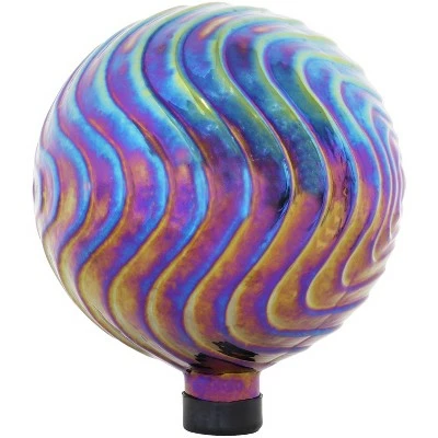 Cheap β Sunnydaze Decor Sunnydaze Rippled Texture Indoor/Outdoor Gazing Globe Glass Garden Ball - 10" Diameter - Blue, Purple and Gold π₯ 7 Cheap β Sunnydaze Decor Sunnydaze Rippled Texture Indoor/Outdoor Gazing Globe Glass Garden Ball - 10" Diameter - Blue, Purple and Gold π₯ - Image 5