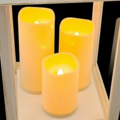 Budget 🤩 Alpine Corporation Alpine 22" Candlelit Lantern with LED Lights White ✔️ -Garden Decor Shop unnamed file 4993