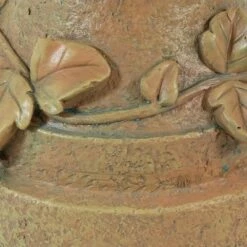 Best Sale ⭐ Sunnydaze Decor Sunnydaze Vintage Vine and Leaf Indoor/Outdoor Column-Style Gazing Globe Stand for Stemless Gazing Globes - 12" H - Autumn Leaf 🥰 -Garden Decor Shop unnamed file 5007