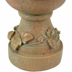 Best Sale ⭐ Sunnydaze Decor Sunnydaze Vintage Vine and Leaf Indoor/Outdoor Column-Style Gazing Globe Stand for Stemless Gazing Globes - 12" H - Autumn Leaf 🥰 -Garden Decor Shop unnamed file 5008