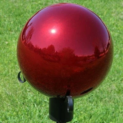 Best deal π Sunnydaze Decor Sunnydaze Indoor/Outdoor Gazing Globe Glass and Stainless Steel Mirror Ball with Stem - 10" Diameter - Red β 3 Best deal π Sunnydaze Decor Sunnydaze Indoor/Outdoor Gazing Globe Glass and Stainless Steel Mirror Ball with Stem - 10" Diameter - Red β