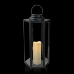 Wholesale 🎁 Alpine Corporation Alpine 18" Hexagonal Candlelit Iron Lantern with LED Lights Black/Warm White 🤩 -Garden Decor Shop unnamed file 5027