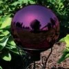 Best Sale 🛒 Sunnydaze Decor Sunnydaze Indoor/Outdoor Mirrored Surface Gazing Globe Ball for Lawn, Patio or Indoors - 10" Diameter - Merlot - Set of 2 🔔 -Garden Decor Shop unnamed file 5033