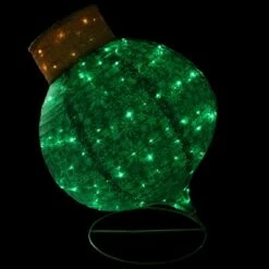 Flash Sale 👏 Northlight 36" LED Lighted Twinkling Green Glitter Onion Ornament 🎄 Christmas Outdoor Decoration 💯