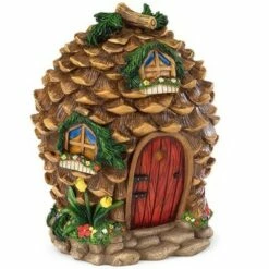 Outlet 🎉 HearthSong 9"H Weather-Resistant Fairy Village House for Indoor and Outdoor Decor ⭐ -Garden Decor Shop unnamed file 5115