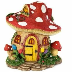 Outlet 🎉 HearthSong 9"H Weather-Resistant Fairy Village House for Indoor and Outdoor Decor ⭐ -Garden Decor Shop unnamed file 5118