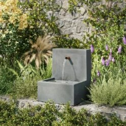 Best deal 😀 Smith & Hawken 16" Concrete Cascading Fountain Cement Gray - Smith & Hawken™ ✔️