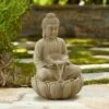 Flash Sale ✨ John Timberland Buddha Zen Outdoor Water Fountain with Light LED 22" High Faux Sandstone Meditation Decor for Garden Patio Yard Home ⌛ 2 Flash Sale ✨ John Timberland Buddha Zen Outdoor Water Fountain with Light LED 22" High Faux Sandstone Meditation Decor for Garden Patio Yard Home ⌛ -Garden Decor Shop unnamed file 5222
