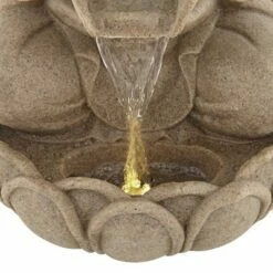 Flash Sale ✨ John Timberland Buddha Zen Outdoor Water Fountain with Light LED 22" High Faux Sandstone Meditation Decor for Garden Patio Yard Home ⌛ -Garden Decor Shop unnamed file 5226
