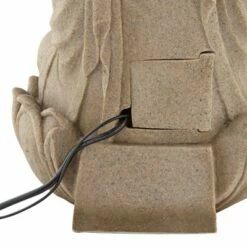 Flash Sale ✨ John Timberland Buddha Zen Outdoor Water Fountain with Light LED 22" High Faux Sandstone Meditation Decor for Garden Patio Yard Home ⌛ -Garden Decor Shop unnamed file 5227