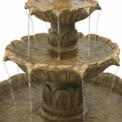 Discount 😉 Sunnydaze Decor Sunnydaze 46"H Electric Polystone 3-Tier Classic Tulip Outdoor Water Fountain, Garden Stone Finish 🛒 -Garden Decor Shop unnamed file 5248