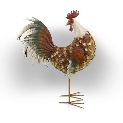 Deals 𧨠Alpine Corporation Alpine 32" Metal Patterned Rooster Decor Brown 𧨠4 Deals 𧨠Alpine Corporation Alpine 32" Metal Patterned Rooster Decor Brown 𧨠- Image 2