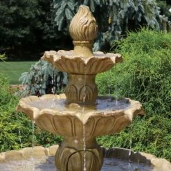Discount 😉 Sunnydaze Decor Sunnydaze 46"H Electric Polystone 3-Tier Classic Tulip Outdoor Water Fountain, Garden Stone Finish 🛒 -Garden Decor Shop unnamed file 5250