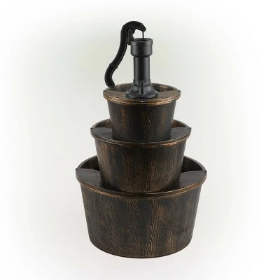 Promo π Alpine Corporation 40" Three Tier Pump and Barrels Fountain Brown π₯ 6 Promo π Alpine Corporation 40" Three Tier Pump and Barrels Fountain Brown π₯ - Image 4